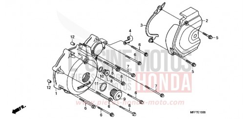 PANNEAU CARTER-MOTEUR G. XL700VAA de 2010